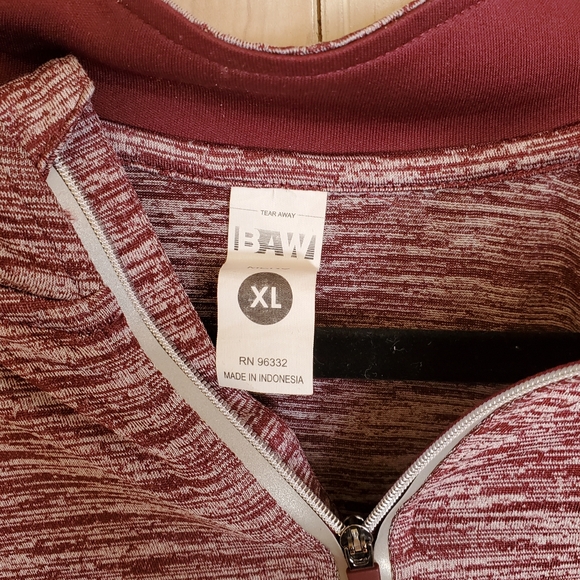 Texas AM 1/4 Zip Pullover Mens XL Maroon  BAW Stretch Long Sleeve Pockets EUC - Picture 3 of 6